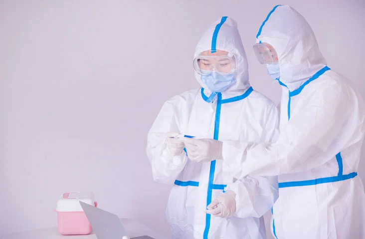 disposable isolation suit