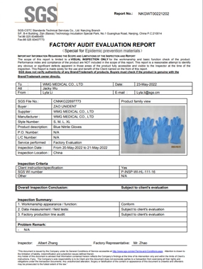 factory audit evaluation report
