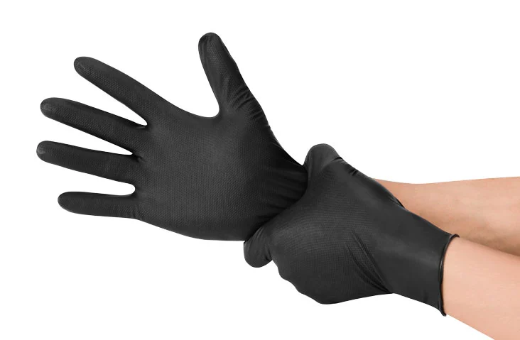 buy black nitrile gloves